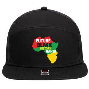 Future Black History Maker For Black History Month Gift African Pride 7 Panel Mesh Trucker Snapback Hat