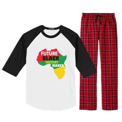 Future Black History Maker For Black History Month Gift African Pride Raglan Sleeve Pajama Set