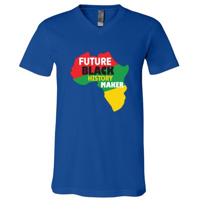 Future Black History Maker For Black History Month Gift African Pride V-Neck T-Shirt