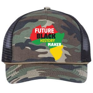 Future Black History Maker For Black History Month Gift African Pride Retro Rope Trucker Hat Cap