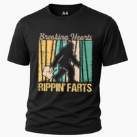 Funny Breaking Hearts Ripping Farts Sasquatch Bigfoot Cooling Performance Crew T-Shirt