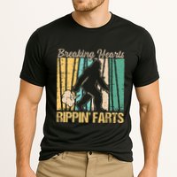 Funny Breaking Hearts Ripping Farts Sasquatch Bigfoot Cooling Performance Crew T-Shirt