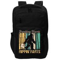 Funny Breaking Hearts Ripping Farts Sasquatch Bigfoot Impact Tech Backpack