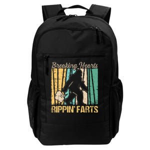 Funny Breaking Hearts Ripping Farts Sasquatch Bigfoot Daily Commute Backpack