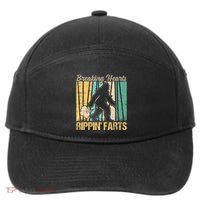 Funny Breaking Hearts Ripping Farts Sasquatch Bigfoot 7-Panel Snapback Hat