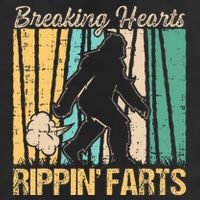 Funny Breaking Hearts Ripping Farts Sasquatch Bigfoot Golf Towel