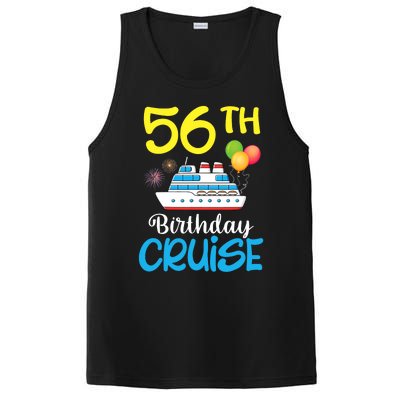 Fireworks & Balloons Happy 56th Birthday Cruise 56 Years Old PosiCharge Competitor Tank