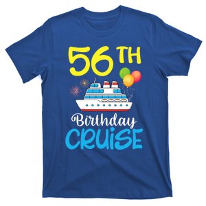 Fireworks & Balloons Happy 56th Birthday Cruise 56 Years Old T-Shirt