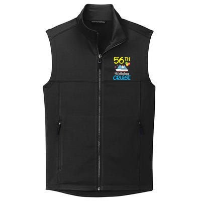 Fireworks & Balloons Happy 56th Birthday Cruise 56 Years Old Collective Smooth Fleece Vest