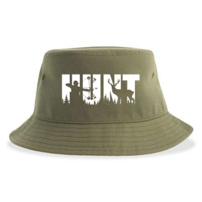 Funny Bow Hunting Deer For Hunter And Archery Hunter Hunting Cute Gift Sustainable Bucket Hat