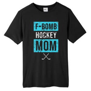 F Bomb Hockey Mom FBomb Funny Ice Hockey Mom Mother Tall Fusion ChromaSoft Performance T-Shirt