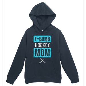 F Bomb Hockey Mom FBomb Funny Ice Hockey Mom Mother Urban Pullover Hoodie