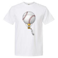 Funny Baseball Hot Air Balloon Baseball Catcher Garment-Dyed Heavyweight T-Shirt