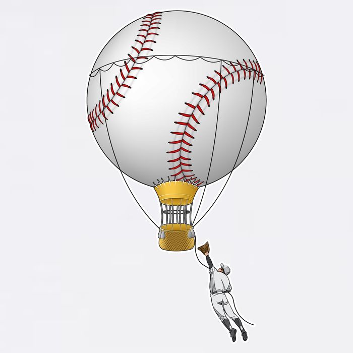 Funny Baseball Hot Air Balloon Baseball Catcher Apron