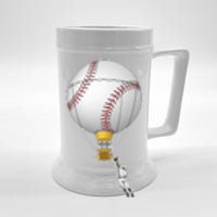 Funny Baseball Hot Air Balloon Baseball Catcher Beer Stein