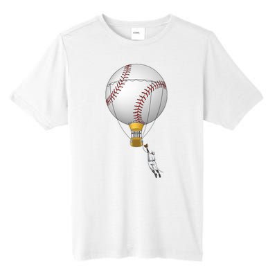 Funny Baseball Hot Air Balloon Baseball Catcher Tall Fusion ChromaSoft Performance T-Shirt