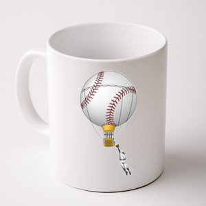 Funny Baseball Hot Air Balloon Baseball Catcher Coffee Mug