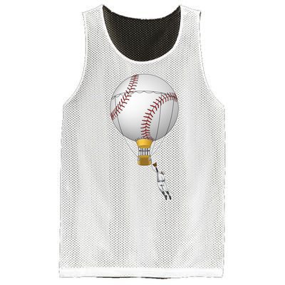 Funny Baseball Hot Air Balloon Baseball Catcher Mesh Reversible Basketball Jersey Tank