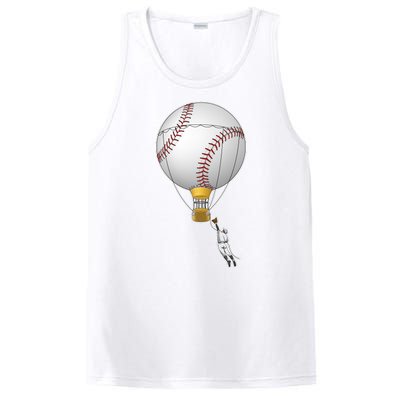 Funny Baseball Hot Air Balloon Baseball Catcher PosiCharge Competitor Tank