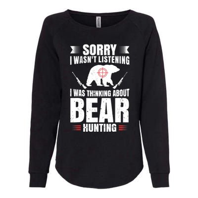 Funny Bear Hunting Lover Fan Hunter Hobby Gun Wildlife Gift Womens California Wash Sweatshirt