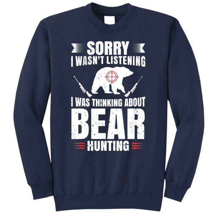 Funny Bear Hunting Lover Fan Hunter Hobby Gun Wildlife Gift Sweatshirt