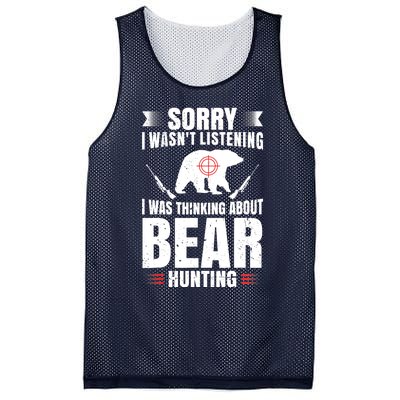 Funny Bear Hunting Lover Fan Hunter Hobby Gun Wildlife Gift Mesh Reversible Basketball Jersey Tank