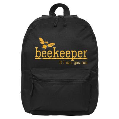 Funny Bee Hive Honey Lover Gift Beekeeper 16 in Basic Backpack