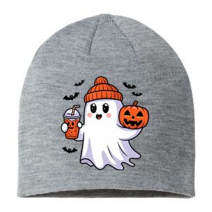 Funny Booey Halloween Ghost Whimsical Spooky Season Sustainable Beanie