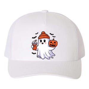 Funny Booey Halloween Ghost Whimsical Spooky Season Yupoong Adult 5-Panel Trucker Hat