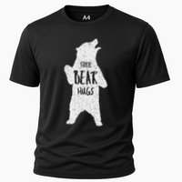 Free Bear Hugs From A Huge White Bear. Funny Bear Hug Cooling Performance Crew T-Shirt