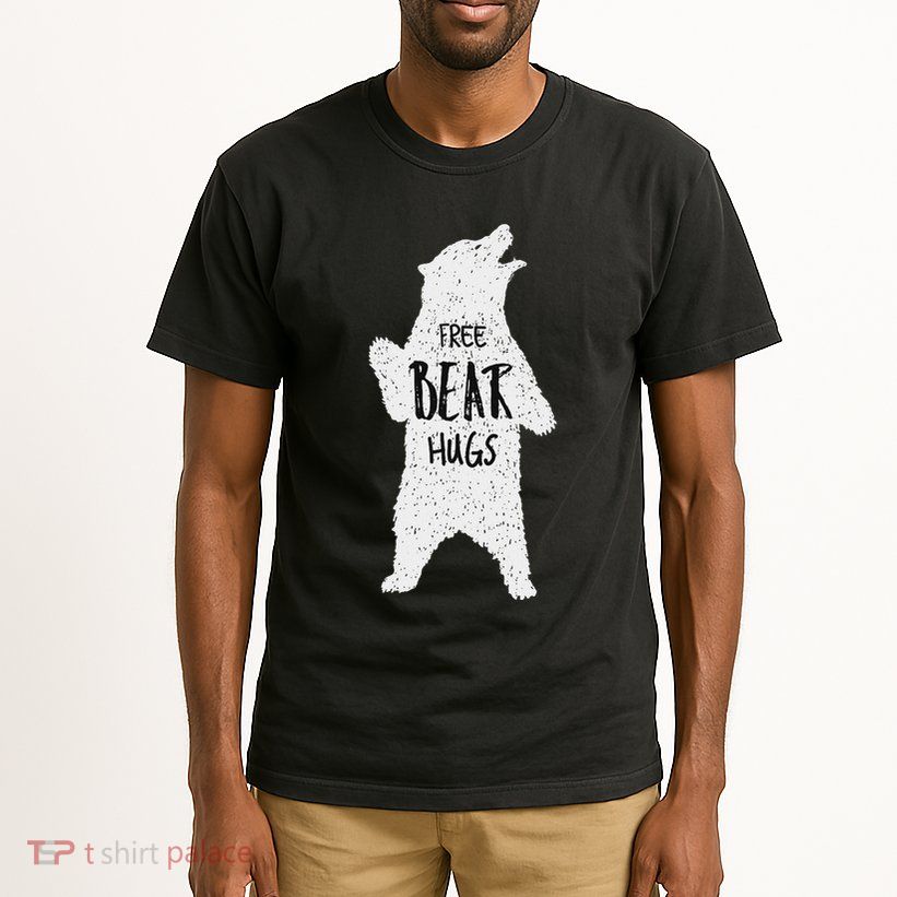 Free Bear Hugs From A Huge White Bear. Funny Bear Hug Tall T-Shirt