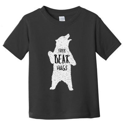 Free Bear Hugs From A Huge White Bear. Funny Bear Hug Toddler T-Shirt
