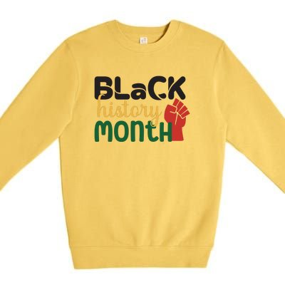 Freedom Black History Month Gift Premium Crewneck Sweatshirt