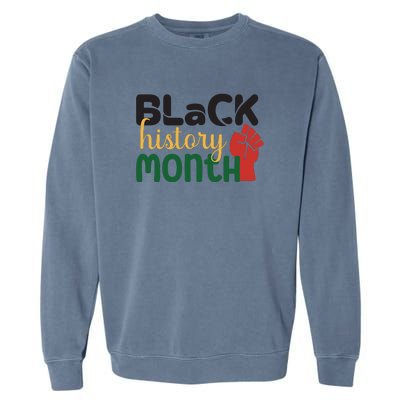 Freedom Black History Month Gift Garment-Dyed Sweatshirt