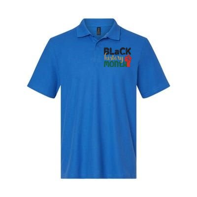 Freedom Black History Month Gift Softstyle Adult Sport Polo