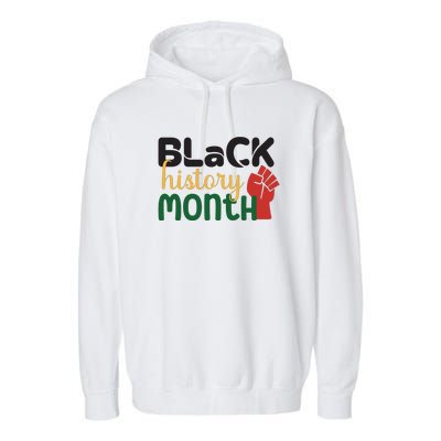 Freedom Black History Month Gift Garment-Dyed Fleece Hoodie