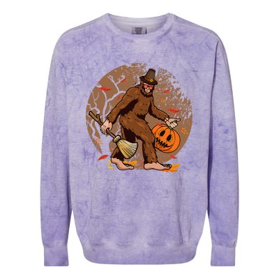 Funny Bigfoot Halloween WoGirlls Costume Colorblast Crewneck Sweatshirt