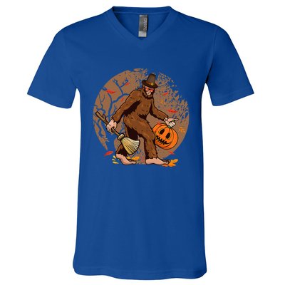 Funny Bigfoot Halloween WoGirlls Costume V-Neck T-Shirt