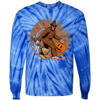 Funny Bigfoot Halloween WoGirlls Costume Tie-Dye Long Sleeve Shirt