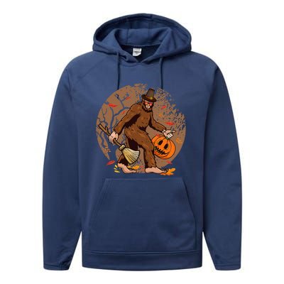 Funny Bigfoot Halloween WoGirlls Costume Performance Fleece Hoodie