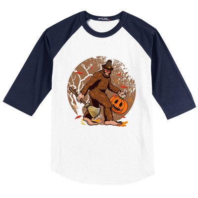 Funny Bigfoot Halloween WoGirlls Costume Baseball Sleeve Shirt