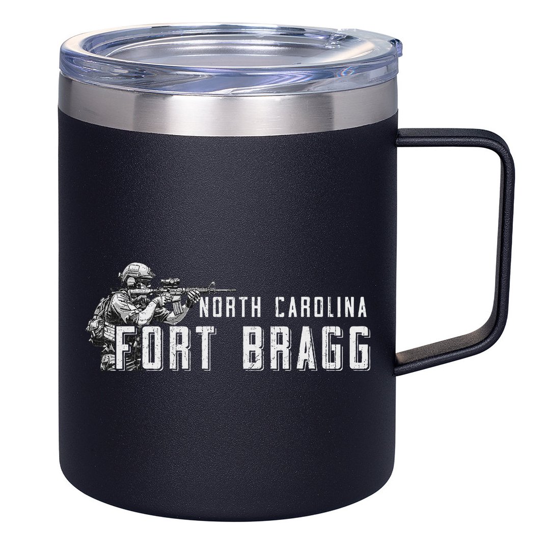 Fort Bragg Home Of The Airborne Special Operations Forces 12oz Stainless Steel Coffee Mug