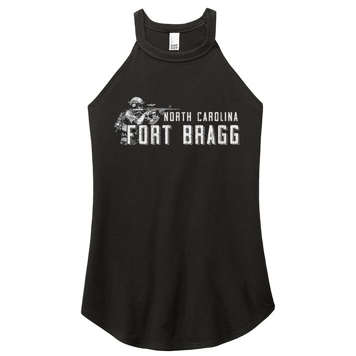 Fort Bragg Home Of The Airborne Special Operations Forces Women's Perfect Tri Rocker Tank