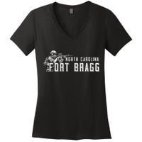 Fort Bragg Home Of The Airborne Special Operations Forces Women's V-Neck T-Shirt