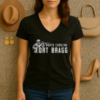 Fort Bragg Home Of The Airborne Special Operations Forces Women's V-Neck T-Shirt