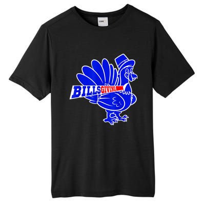 Funny BillsGiving Happy Thanksgiving Football Tall Fusion ChromaSoft Performance T-Shirt