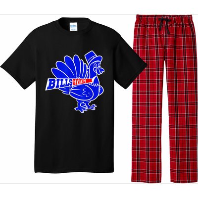 Funny BillsGiving Happy Thanksgiving Football Pajama Set