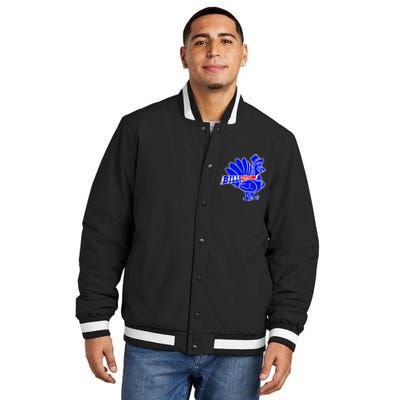 Funny BillsGiving Happy Thanksgiving Football Insulated Varsity Jacket