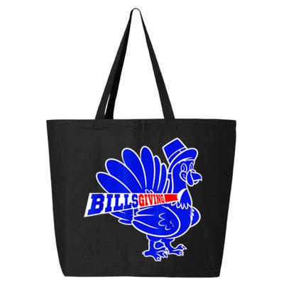 Funny BillsGiving Happy Thanksgiving Football 25L Jumbo Tote