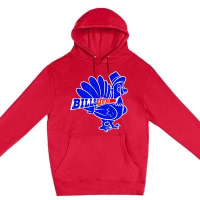 Funny BillsGiving Happy Thanksgiving Football Premium Pullover Hoodie